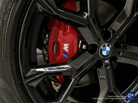 BMW X6 40i 신차 741M 블랙유광 휠도색 + 레드 캘리퍼 도색 / 용인 처인구