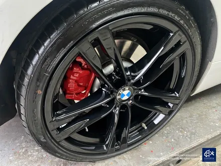 BMW 640d 휠수리 후 블랙유광 휠도색 + 레드 캘리퍼 도색 / 용인 처인구