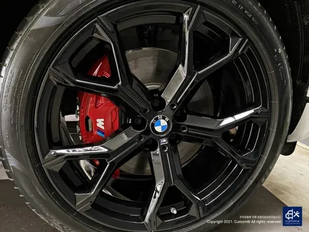 BMW X6 40i 신차 741M 블랙유광 휠도색 + 레드 캘리퍼 도색 / 용인 처인구