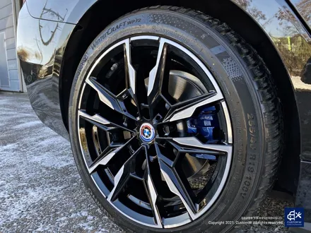 BMW i4 M50 기존 도색 제거 약품 박리 후, 블랙 폴리시 휠 + 블루 캘리퍼 도색 / 용인 처인구