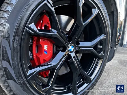BMW G06 X6 블랙유광 휠도색 + 레드 캘리퍼 도색 / 용인 처인구