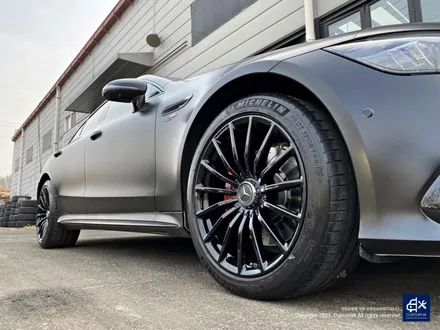 벤츠 GT43 AMG 휠수리 후 블랙유광 휠도색 + 레드 캘리퍼 도색 / 용인 처인구
