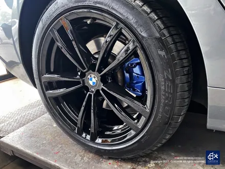 BMW 6GT 620d 647M 휠수리 후 블랙유광 휠도색 + 블루 캘리퍼 도색 / 용인 처인구