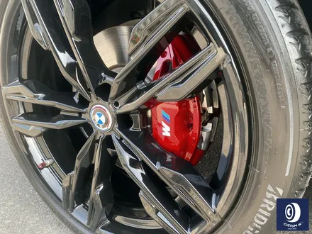 BMW X3 M40i 718M 21인치 휠 상처 수리 후, 블랙 유광 휠도색 + 레드 캘리퍼 도색 / 용인 처인구