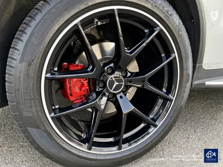벤츠 GLC43 AMG 휠수리 후 투톤 유광 휠도색 + 레드 캘리퍼 도색 / 용인 처인구