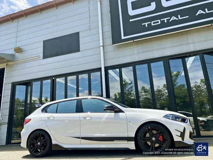 BMW 118d 819M 블랙유광 휠도색 + 레드 캘리퍼 도색 / 용인 처인구