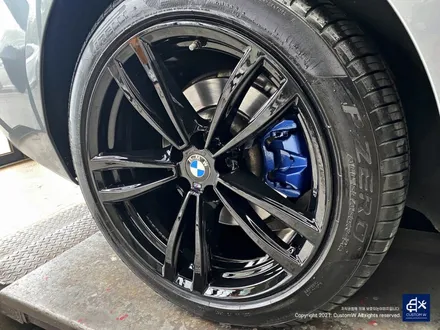 BMW 6GT 620d 647M 휠수리 후 블랙유광 휠도색 + 블루 캘리퍼 도색 / 용인 처인구