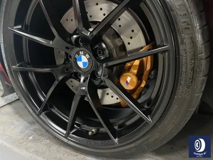 휠 수리 도색 불량 / BMW M4 763M 타 업체 잘못된 휠도색 약품 박리 / 페인트 제거 후, 사틴 블랙 휠 도색 재작업 + 카본 세라믹 골드 캘리퍼 도색 / 용인 처인구
