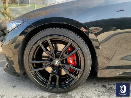 BMW G20 M340i 792M 블랙 유광 휠도색 + 레드 캘리퍼 도색 / 용인 처인구