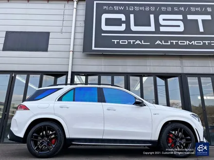 벤츠 GLE53 AMG 휠수리 후 블랙유광 휠도색 + 레드 캘리퍼 도색 / 용인 처인구