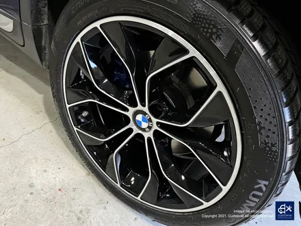 BMW X4 박리 후 블랙 폴리시 휠도색 + 블루 캘리퍼 도색 / 용인 처인구
