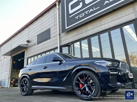BMW G06 X6 블랙유광 휠도색 + 레드 캘리퍼 도색 / 용인 처인구