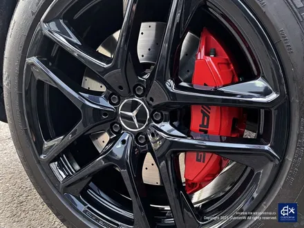 벤츠 GLE53 AMG 블랙유광 휠도색 + 레드 캘리퍼 도색 / 용인 처인구