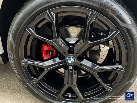 BMW X6 40i 신차 741M 블랙유광 휠도색 + 레드 캘리퍼 도색 / 용인 처인구