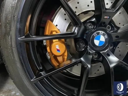 휠 수리 도색 불량 / BMW M4 763M 타 업체 잘못된 휠도색 약품 박리 / 페인트 제거 후, 사틴 블랙 휠 도색 재작업 + 카본 세라믹 골드 캘리퍼 도색 / 용인 처인구