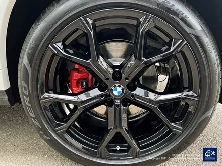 BMW X6 40i 신차 741M 블랙유광 휠도색 + 레드 캘리퍼 도색 / 용인 처인구