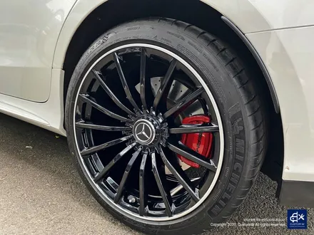 벤츠 GT43 AMG 잘못된 기존 도색 이력 박리후 블랙 실버 투톤 유광 휠도색 + 레드 캘리퍼 도색 / 용인 처인구