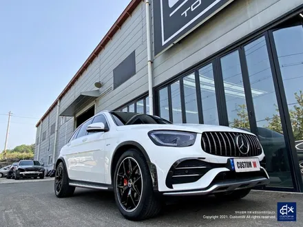 벤츠 GLC43 AMG 휠수리 후 투톤 유광 휠도색 + 레드 캘리퍼 도색 / 용인 처인구