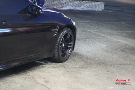 잘못된 휠수리로 엉망인 휠 다이아몬드컷팅 휠수리로 휠복원- 최강한파에도 찾아온 BMW M4 / 용인 처인구