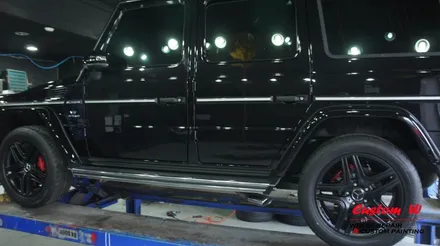 진정한 남자의 차 벤츠 G 63 AMG(지바겐) 맷블랙(블랙무광) 휠도색으로 포스를 업그레이드 하다. / 용인 처인구