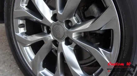 아우디 A6 프리미엄 18인치 고스트크롬 휠도색. / 용인 처인구