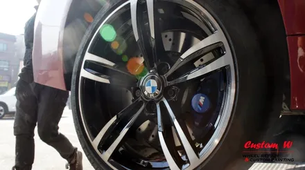 BMW M2,M3,M4에 사용되는 437M 스모크 마감 다이아몬드컷팅 휠 정확한 컬러로 휠수리!(BMW M4,3GT 장착 된 M4휠) / 용인 처인구