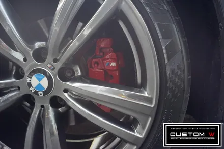 BMW 428I 고스트크롬 휠도색, 레드 캘리퍼도색. / 용인 처인구