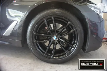 BMW G30 5시리즈 블랙유광 휠도색. / 용인 처인구