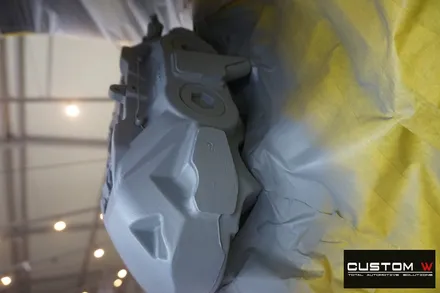 벤츠 GLC 350E 밋밋한 순정 휠 컬러에서 블랙 유광 휠도색, 캘리퍼도색. / 용인 처인구