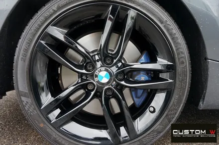 보기드문 BMW 220D 쿠페 블랙유광 휠도색. / 용인 처인구