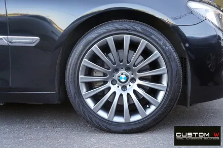 BMW F01 740i 휠 상처 수리 후, 고스트 크롬 휠도색. / 용인 처인구