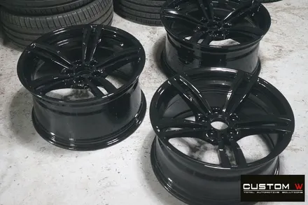 BMW M3,M4 437M 휠 상처 수리 후, 블랙 유광 휠도색. / 용인 처인구