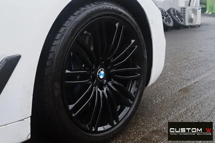 BMW G30 530i 664M 휠 수리 후 블랙유광 휠도색 / 용인 처인구