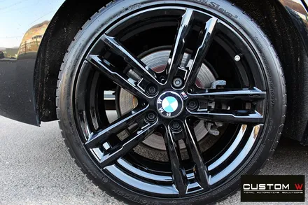 BMW 118d 기존 블랙유광 휠 상처 수리(휠 복원) / 용인 처인구