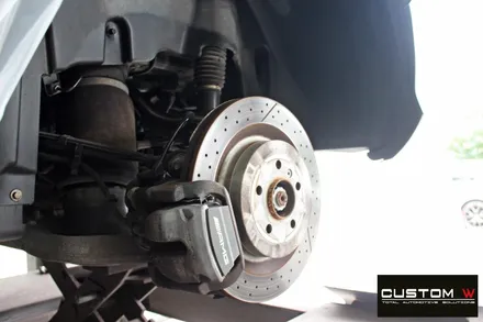 벤츠 ML63 AMG 블랙유광 휠도색 + 레드 캘리퍼 도색 / 용인 처인구