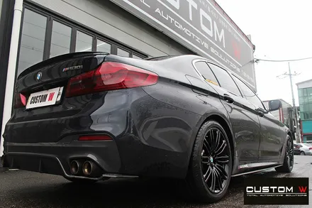 BMW M 530i 664M 휠 상처 수리 후 블랙유광 휠도색 / 용인 처인구