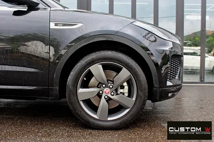 재규어 E페이스(E-PACE) 휠 상처 수리 후 무광 건메탈 휠도색 / 용인 처인구