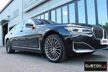 BMW G12 740LI 휠 상처 수리 후 고스트 크롬 휠도색 / 용인 처인구