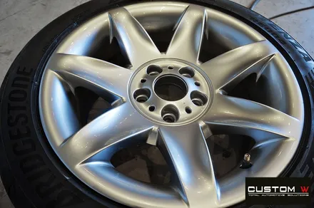 BMW E39 520i 휠 상처 수리 후 고스트 크롬 휠도색 / 용인 처인구