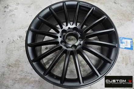 벤츠 A45 AMG 휠 상처 수리 후 매트블랙 휠도색 / 용인 처인구