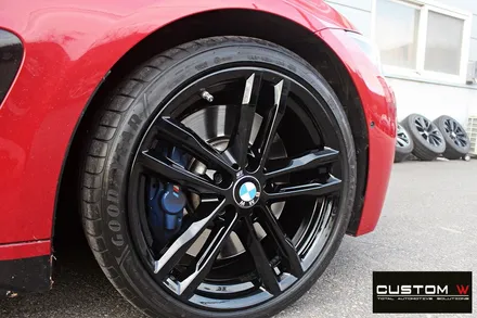 BMW 430i 컨버터블 휠 상처 수리 후 블랙유광 휠도색 / 용인 처인구