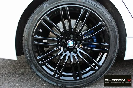 BMW G30 M530i 664M 휠 상처 수리 후 블랙유광 휠도색 / 용인 처인구