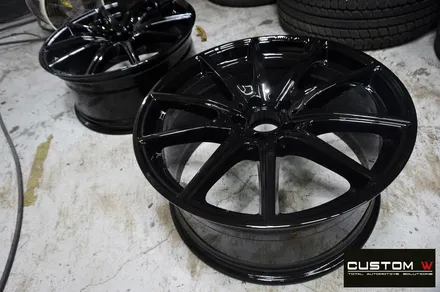 벤츠 S450 쿠페 블랙유광 휠도색 + 레드 캘리퍼 도색 / 용인 처인구