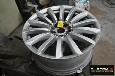 BMW G12 730Ld 휠 상처 수리 후 실버 휠복원 / 용인 처인구