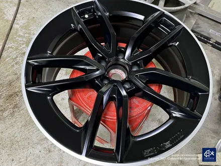 벤츠 E53 AMG 휠수리 후 매트 블랙 실버 투톤 휠도색 / 용인 처인구