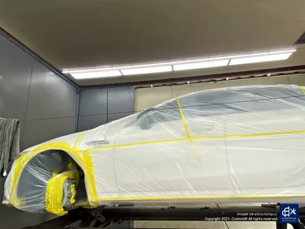 벤츠 GT43 AMG 블랙 실버 투톤 휠도색 & 카본 세라믹 골드 캘리퍼 도색 / 용인 처인구