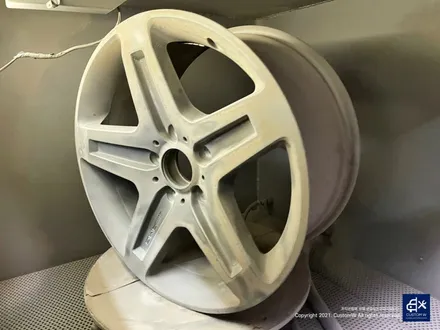 벤츠 G350 G바겐 블랙유광 휠도색 + 레드 캘리퍼 도색 / 용인 처인구