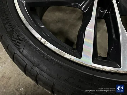 BMW 420i 휠수리 후 블랙유광 휠도색 + 레드 캘리퍼 도색 / 용인 처인구