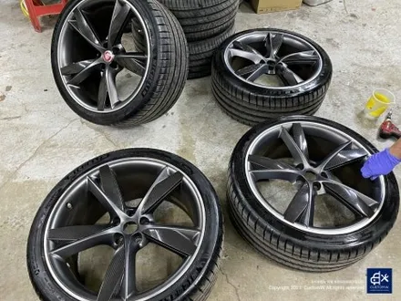 재규어 F타입(F-type) 휠수리 후 블랙유광 휠도색 / 용인 처인구