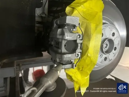 와_! 이게 플렉스다_! 전기차 럭셔리 세단 BMW I7 블루 캘리퍼 도색 고객과의 소통을 중요시하는 커스텀 W (feat. 훈훈한 카톡 내용 캡처 ) / 용인 처인구